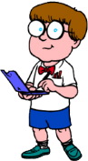 kid on computer